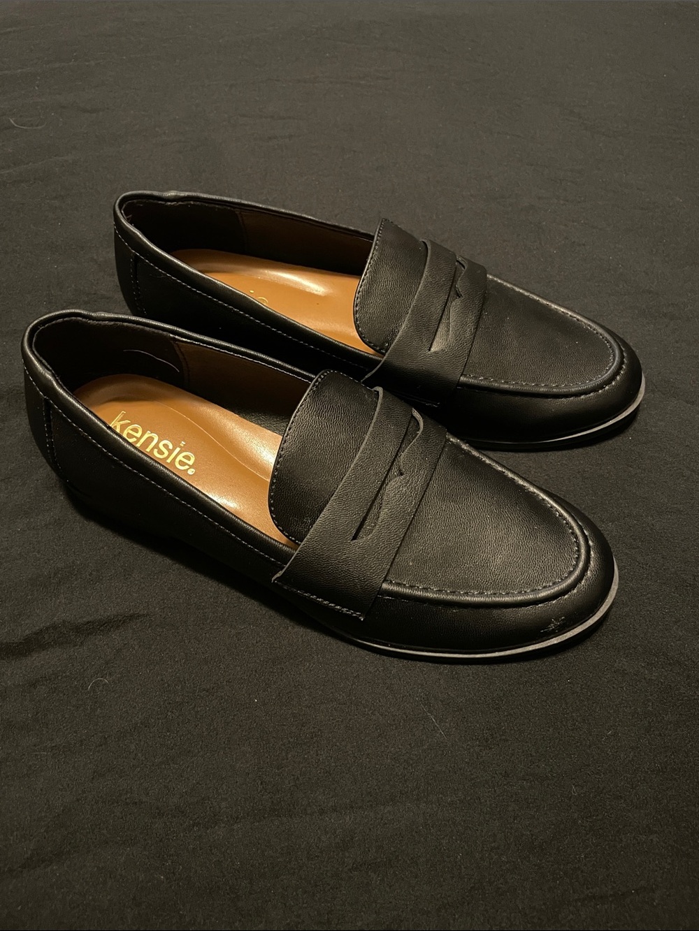 Black loafers